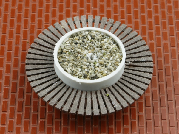Waiting bench with plant container and tree, 1 piece